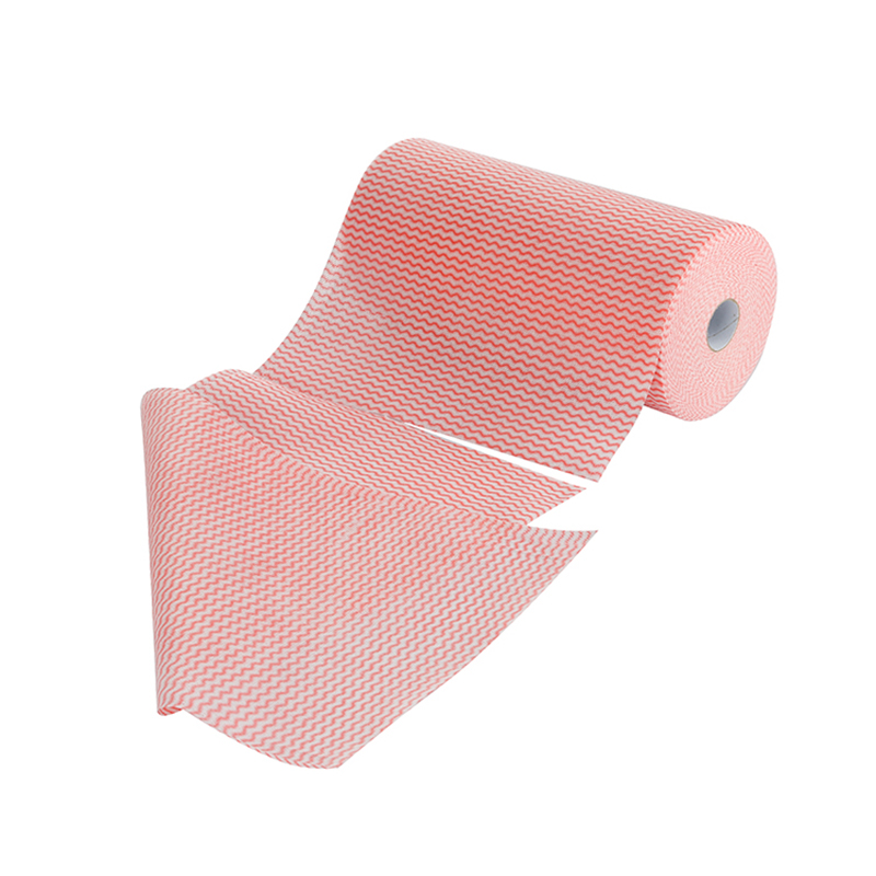 Bambou Fibre / Viscose Roule de nettoyage non tissé résistant à l'huile en polyester