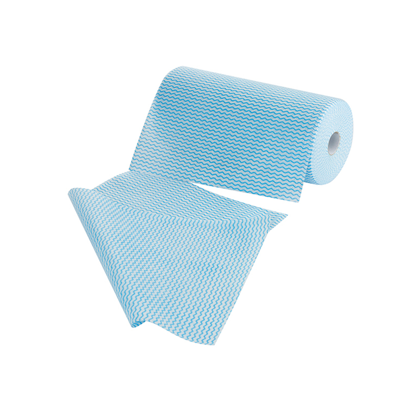 Bambou Fibre / Viscose Roule de nettoyage non tissé résistant à l'huile en polyester
