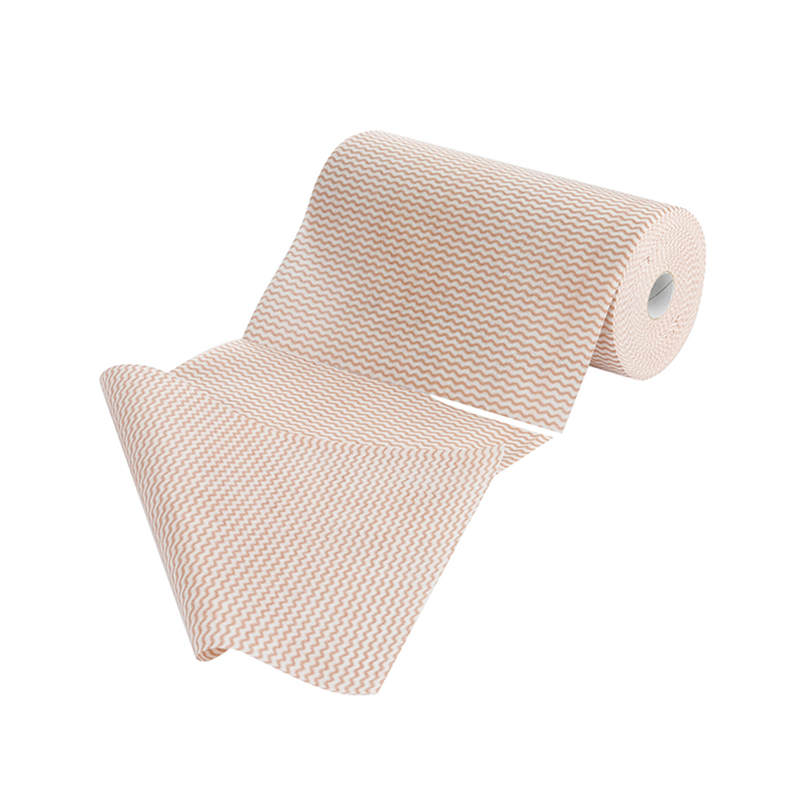 Bambou Fibre / Viscose Roule de nettoyage non tissé résistant à l'huile en polyester